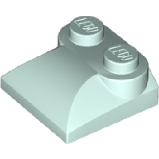 Slope, Curved 2 x 2 x 2/3 with Two Studs and Curved Sides