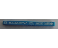 Technic, Liftarm 1 x 13 Thick with White 'WRENCH', 'Anchor Bouy', 'Kool Keels', 'AXLE BEAM' and 'UP AWAY' Pattern, Model Left Side (Sticker) - Set 42074