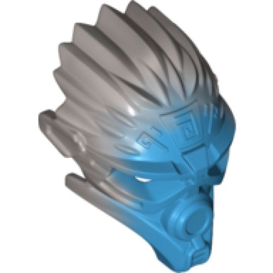 Bionicle, Kanohi Mask of Water (Unity) with Marbled Flat Silver Pattern