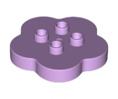 Duplo, Brick Round 4 x 4 Flat Top Scalloped with 2 x 2 Studs