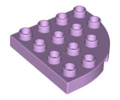Duplo, Plate Round Corner 4 x 4