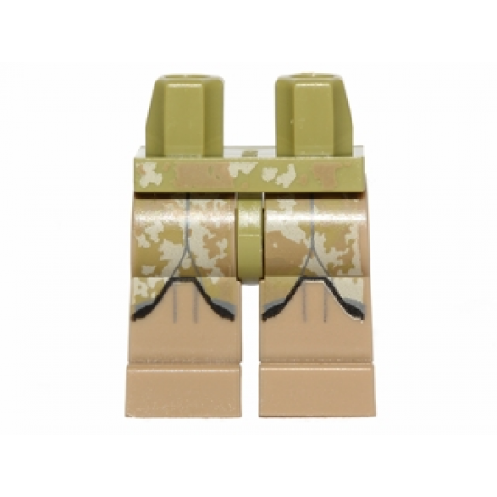 Hips and Dark Tan Legs with SW Clone Trooper Camouflage Pattern