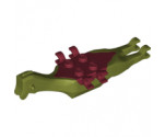 Animal, Body Part Dinosaur Middle Pteranodon, 4 Studs, 6 Clips with Dark Red Top