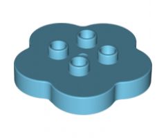 Duplo, Brick Round 4 x 4 Flat Top Scalloped with 2 x 2 Studs