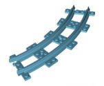 Train, Track Plastic, Narrow, Curve