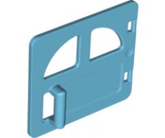 Duplo, Building Door / Window Pane 1 x 4 x 3 with Two Rounded Panes and Handle