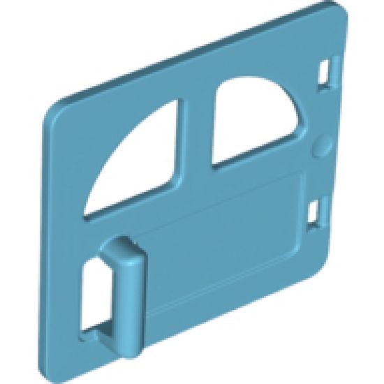 Duplo, Building Door / Window Pane 1 x 4 x 3 with Two Rounded Panes and Handle