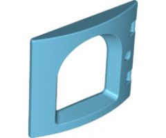 Duplo, Building Door / Window Pane 1 x 4 x 3 Curved Front with Rounded Pane