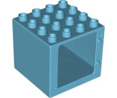 Duplo, Building Door / Window Frame 4 x 4 x 3 Thin Top