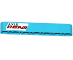 Technic, Liftarm 1 x 7 Thick with 'AXLE BEAM' Pattern (Sticker) - Set 42050