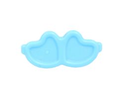 Minifigure, Utensil Trolls Glasses, Angled Hearts with Pin