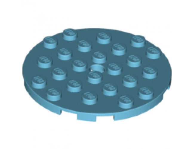 Plate, Round 6 x 6 with Hole