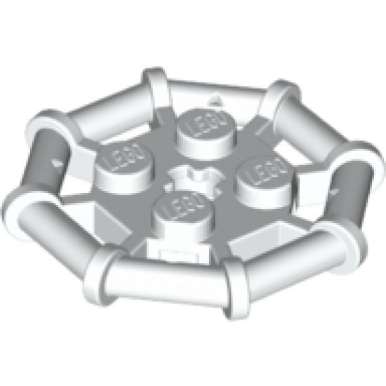 Plate, Modified 2 x 2 with Bar Frame Octagonal