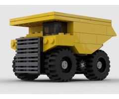 LEGO Mining Truck Mini MOC, Yellow