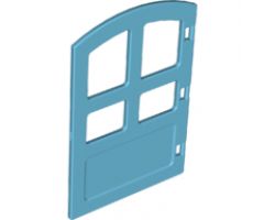 Duplo, Building Door / Window Pane 1 x 4 x 4 with Four Panes and Curved Top