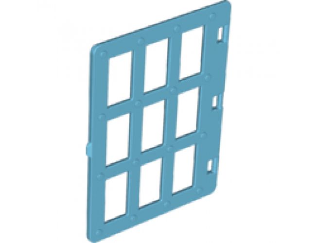 Duplo, Building Door / Window Pane 1 x 4 x 4 with Nine Panes