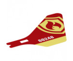 Plastic Tail for Flying Helicopter with '60248' and Fire Logo Pattern