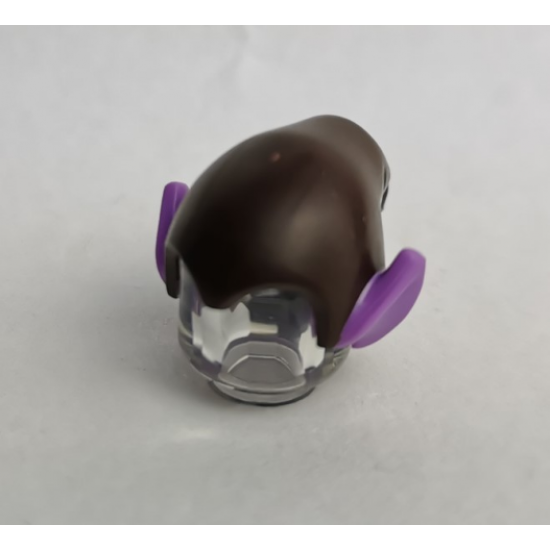 Minifigure, Headgear Hat, Elf Drooping with Pointed Ears with Dark Brown Top Pattern (Gleck)