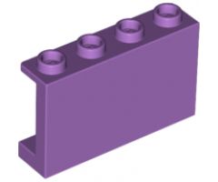 Panel 1 x 4 x 2 with Side Supports - Hollow Studs