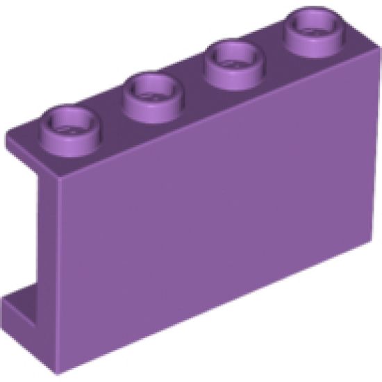 Panel 1 x 4 x 2 with Side Supports - Hollow Studs