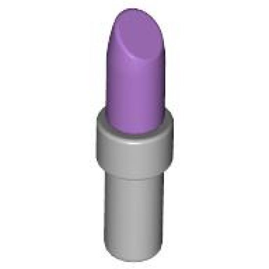 Minifigure, Utensil Lipstick with Light Bluish Gray Handle Pattern