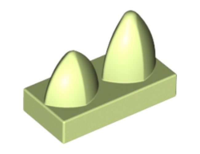 Tile, Modified 1 x 2 with 2 Teeth Vertical