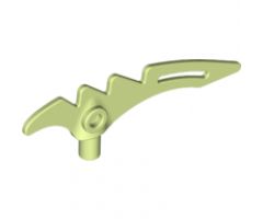 Minifigure, Weapon Crescent Blade, Serrated with Bar