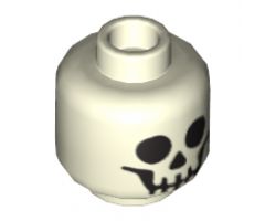 Minifigure, Head Skull Standard Pattern - Hollow Stud