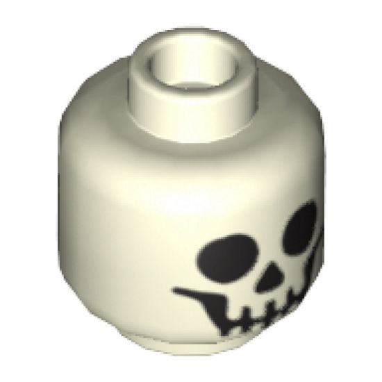 Minifigure, Head Skull Standard Pattern - Hollow Stud