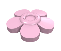 Friends Accessories Hair Decoration, Flower with Smooth Petals and Pin