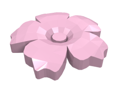 Friends Accessories Hair Decoration, Flower with Serrated Petals and Pin