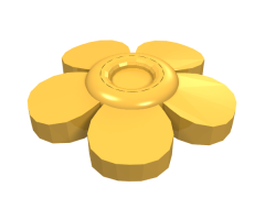 Friends Accessories Hair Decoration, Flower with Smooth Petals and Pin