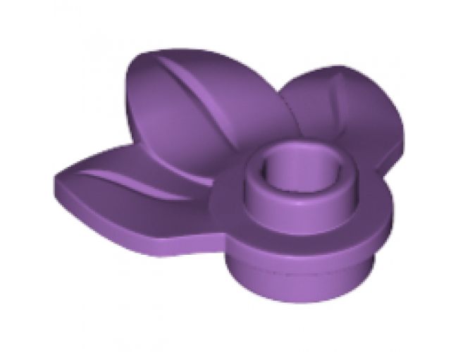 Plant Plate, Round 1 x 1 with 3 Leaves