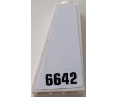 Slope 75 2 x 1 x 3 - Hollow Stud with Black 6642 Pattern (Sticker) - Set 70915