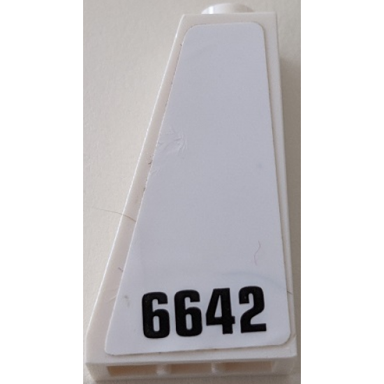 Slope 75 2 x 1 x 3 - Hollow Stud with Black 6642 Pattern (Sticker) - Set 70915
