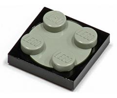 Turntable 2 x 2 Plate, Base with Light Gray Turntable 2 x 2 Plate, Top (3680 / 3679)