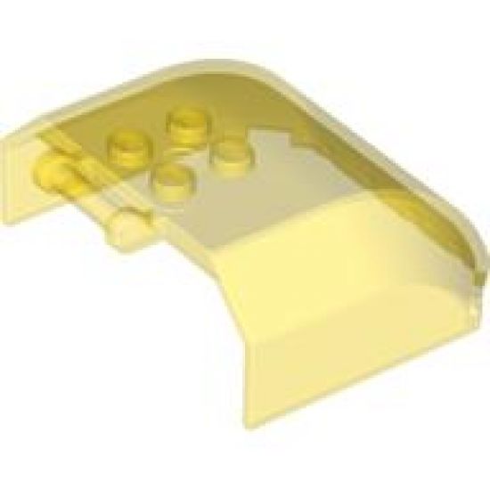 Windscreen 5 x 6 x 2 Curved Top Canopy with 4 Studs and Bar Handle
