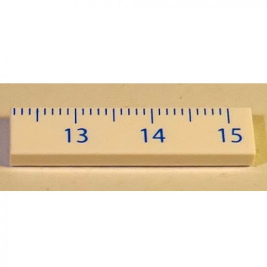 Tile 1 x 4 with Ruler CM 13 - 15 Pattern