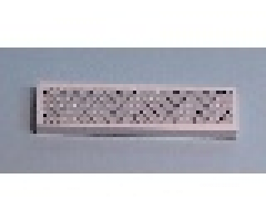 Tile 1 x 4 with Silver Tread Plate and 6 Rivets Pattern (Sticker) - Sets 3179 / 7636 / 7642 / 7942 / 7944 / 8191