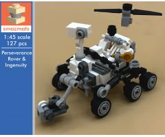 Perseverance rover and Ingenuity [Minifig/1:45 scale]