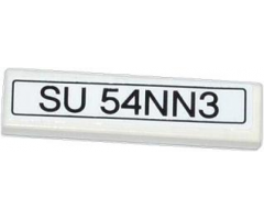 Tile 1 x 4 with 'SU 54NN3' Pattern (Sticker) - Set 42008