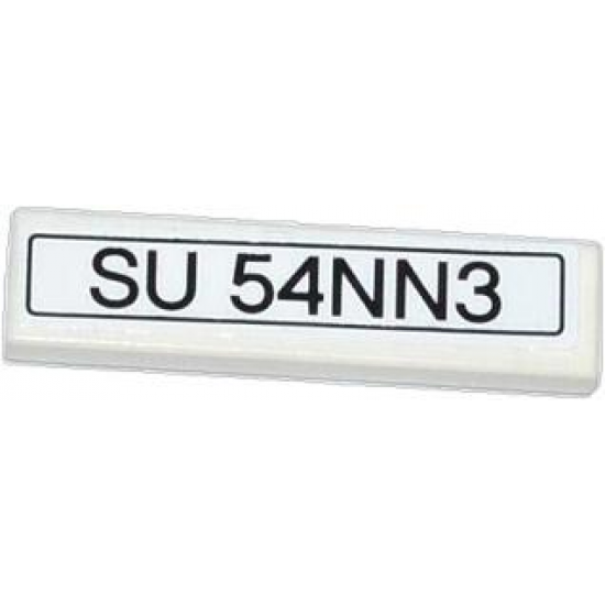 Tile 1 x 4 with 'SU 54NN3' Pattern (Sticker) - Set 42008