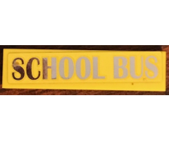 Tile 1 x 4 with 'SCHOOL BUS' Pattern (Sticker) - Set 41134