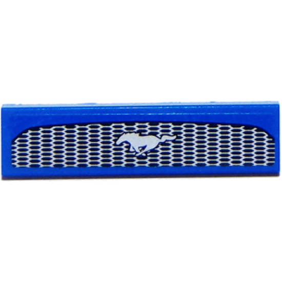 Tile 1 x 4 with Front Grille Honeycomb and Ford Mustang Logo Pattern (Sticker) - Set 75871