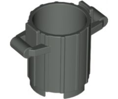 Container Trash Can with 2 Cover Holders