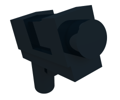Minifigure, Weapon Gun, Pistol Automatic Short Barrel (Batman)