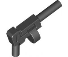 Minifigure, Weapon Gun, Pistol Automatic Long Barrel and Round Magazine (Tommy Gun)