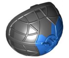 Bionicle Tridax Pod Half with Marbled Blue Pattern