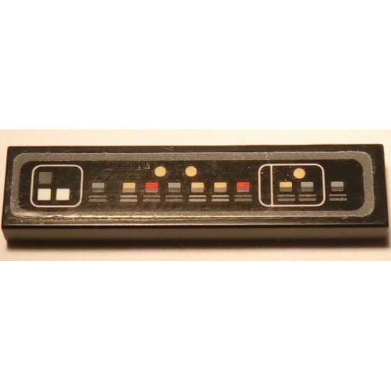 Tile 1 x 4 with SW Millennium Falcon Control Panel Pattern (Sticker) - Set 75105