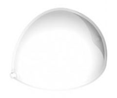 Windscreen 8 x 4 2/3 x 3 2/3 Quarter Sphere (Inner) with Pins